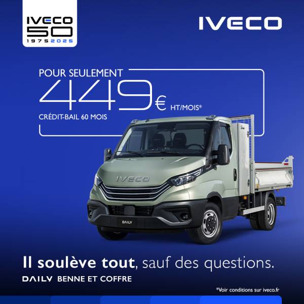 Châssis robuste en acier massif du Daily, conçu pour affronter les défis professionnels
