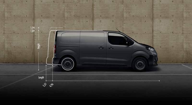 Fourgon Fiat SCUDO tailles possibles