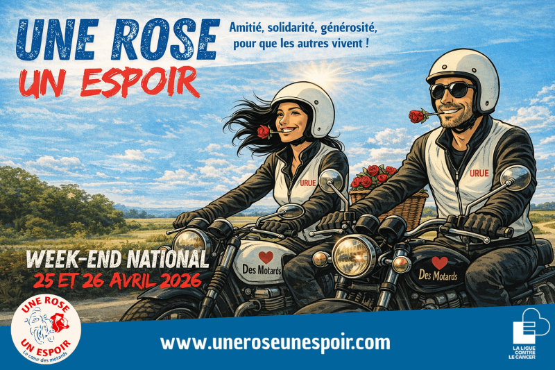 Week-end national Une Rose Un Espoir 25 et 26 avril 2026